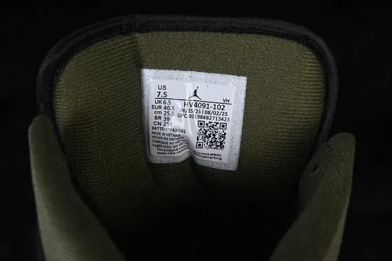 All categories Air Jordan Jordan series basketball shoes Air Jordan 1 Mid Air Jordan 1 Mid AJ1 Joe 1 olive green Chinese culture and leisure sneakers HV4091-102